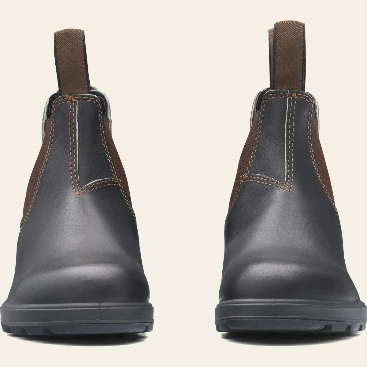 Retro wasteland style Chelsea boots 2025 flat bottomed elastic chimney workwear boots rust brown frosted boots