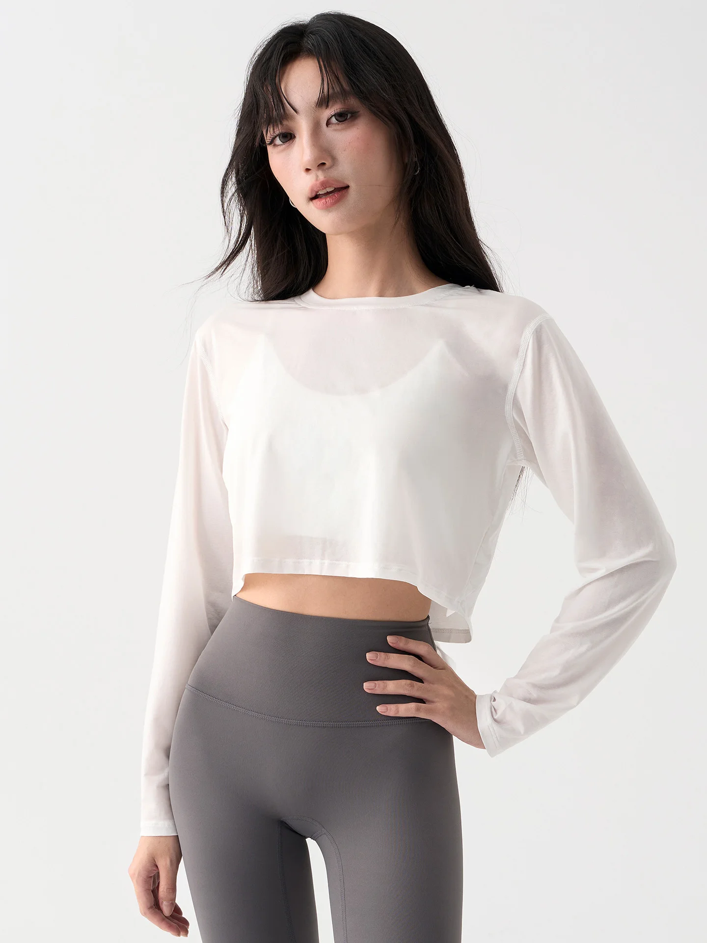 

New Women's ort Sve Fitn Training Sports Top Hollow out Breathable Qui Dry Long Sve Running Outfit Gym Suit