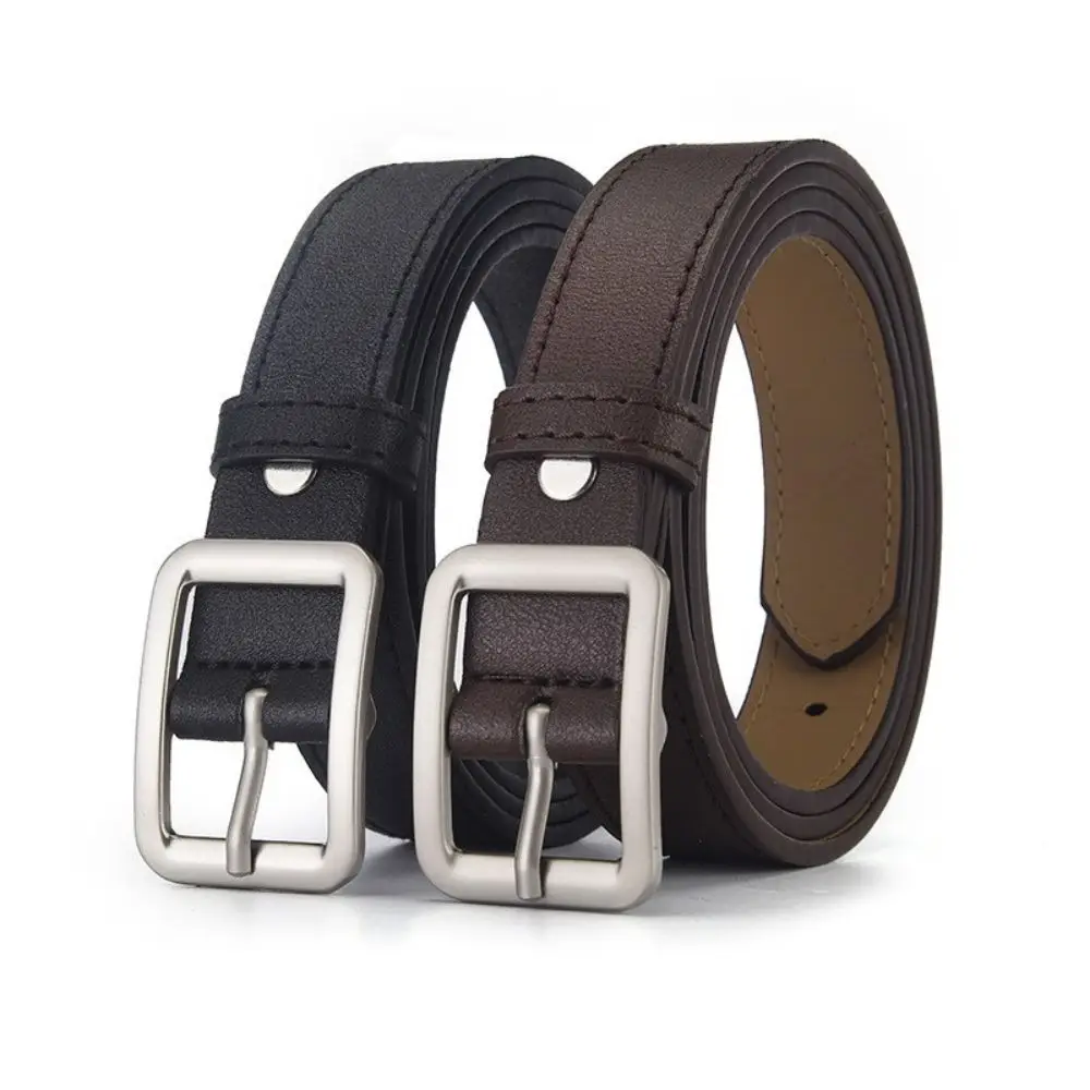 1 Stück Damengürtel, trendiger Gürtel mit quadratischer Schnalle, hochwertiger, echter weicher PU-Ledergürtel, gepaart mit Rock, Arbeitshose, Jeansgürtel, Unisex – Detail 7