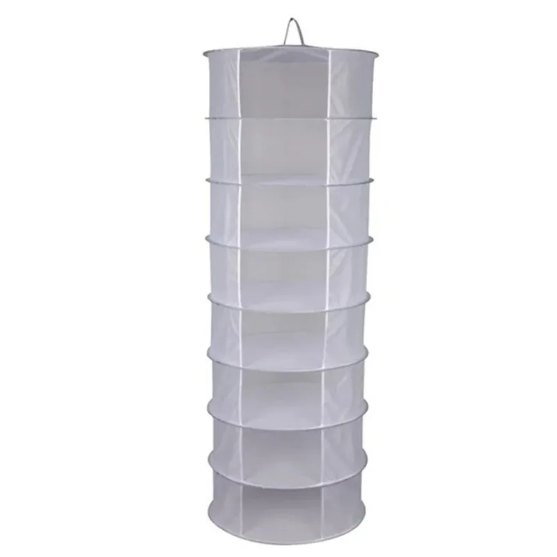

Multifunctional foldable large vegetable drying net Outdoor rural household multi-layer round fly-proof drying net