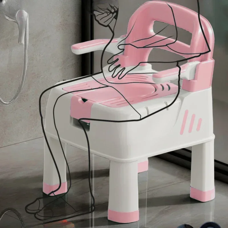 

Safety-First Elderly Bath Chair, Non-Slip Anti-Fall Seat, Secure Bathroom Aid, Showering with Confidence, Stable Stool