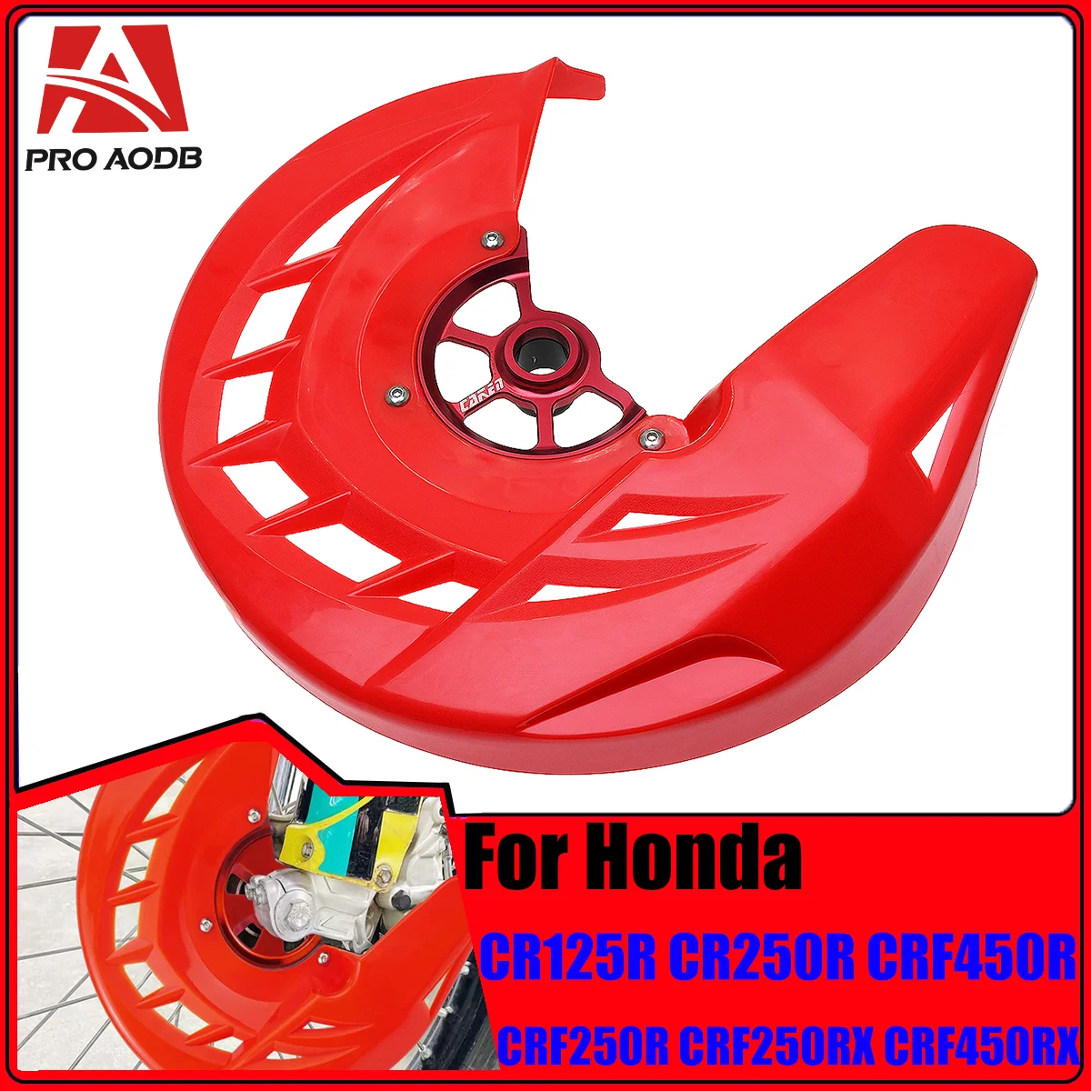 

Motorcycle Front Brake Disc Rotor Protector Cover Guard For Honda CR125 CR250 CRF250R CRF450R CRF250X 2004-2020 CRF450X CRF250RX