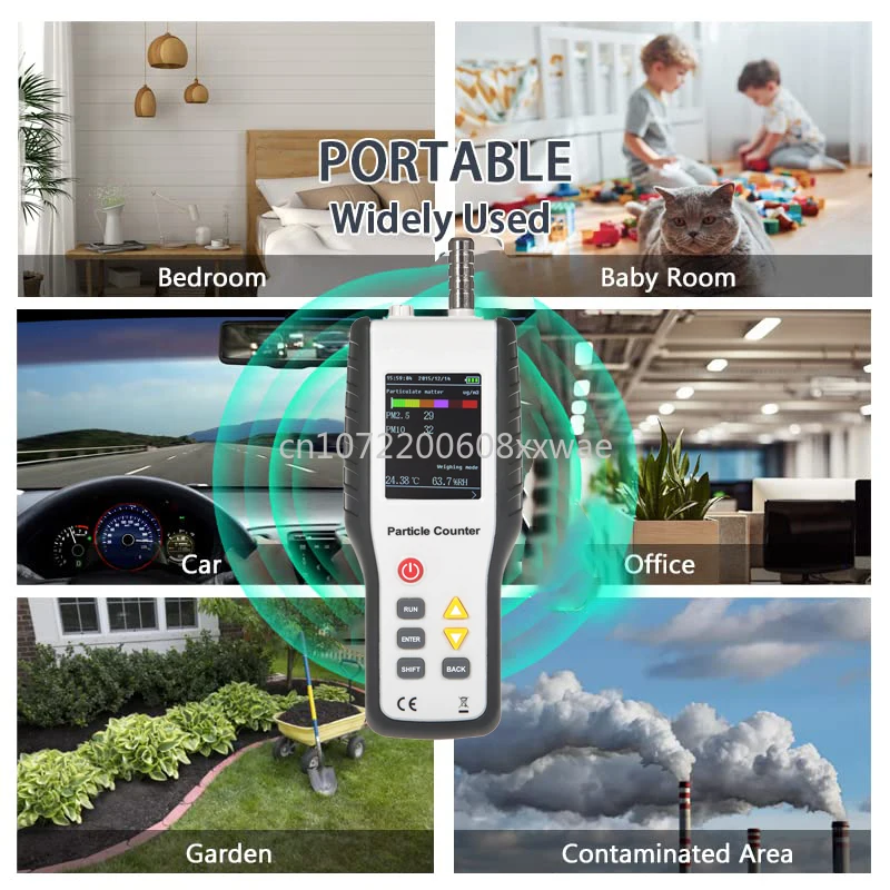 HT 9600 Recording Tester Monitoring Air Quality Machine Dust Particle Counter