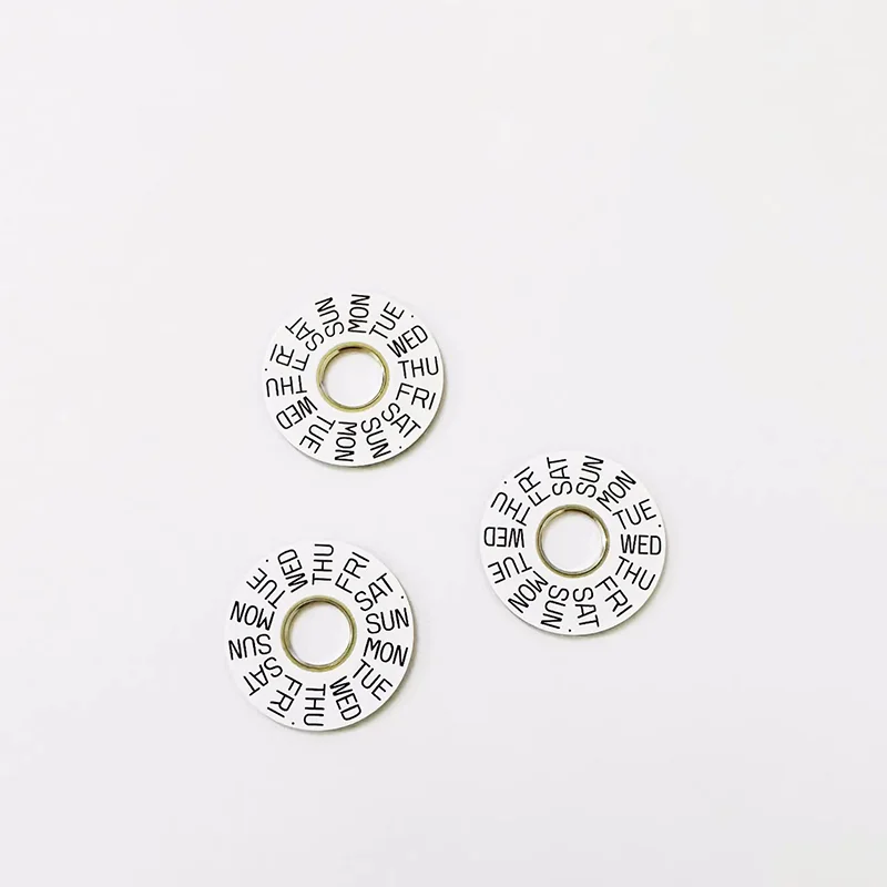 أجزاء إصلاح الساعات الميكانيكية الحركية ، ملحقات الساعات ، قرص الأسبوع ، مناسبة لـ ETA ، من أجل