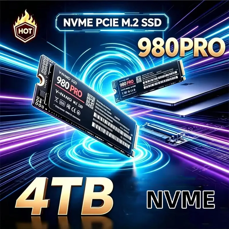 High Speed 980 PRO PCIe4.0 X4 M.2 2280 NVMe TLC 3D Internal SSD 1TB 2TB 4TB 8TB Storage Upgrade Disk For PS5 Gaming Desktop Note
