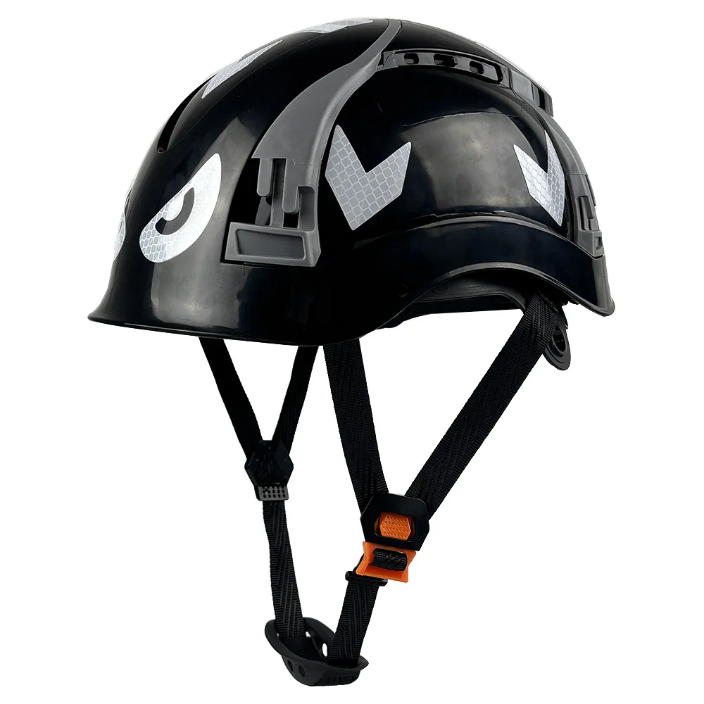 CE-Bauschutzhelm mit reflektierenden Aufklebern, verstellbare Belüftungsschlitzen, ABS-Schutzhelme, Kopfschutz, Arbeitskappe ANSI