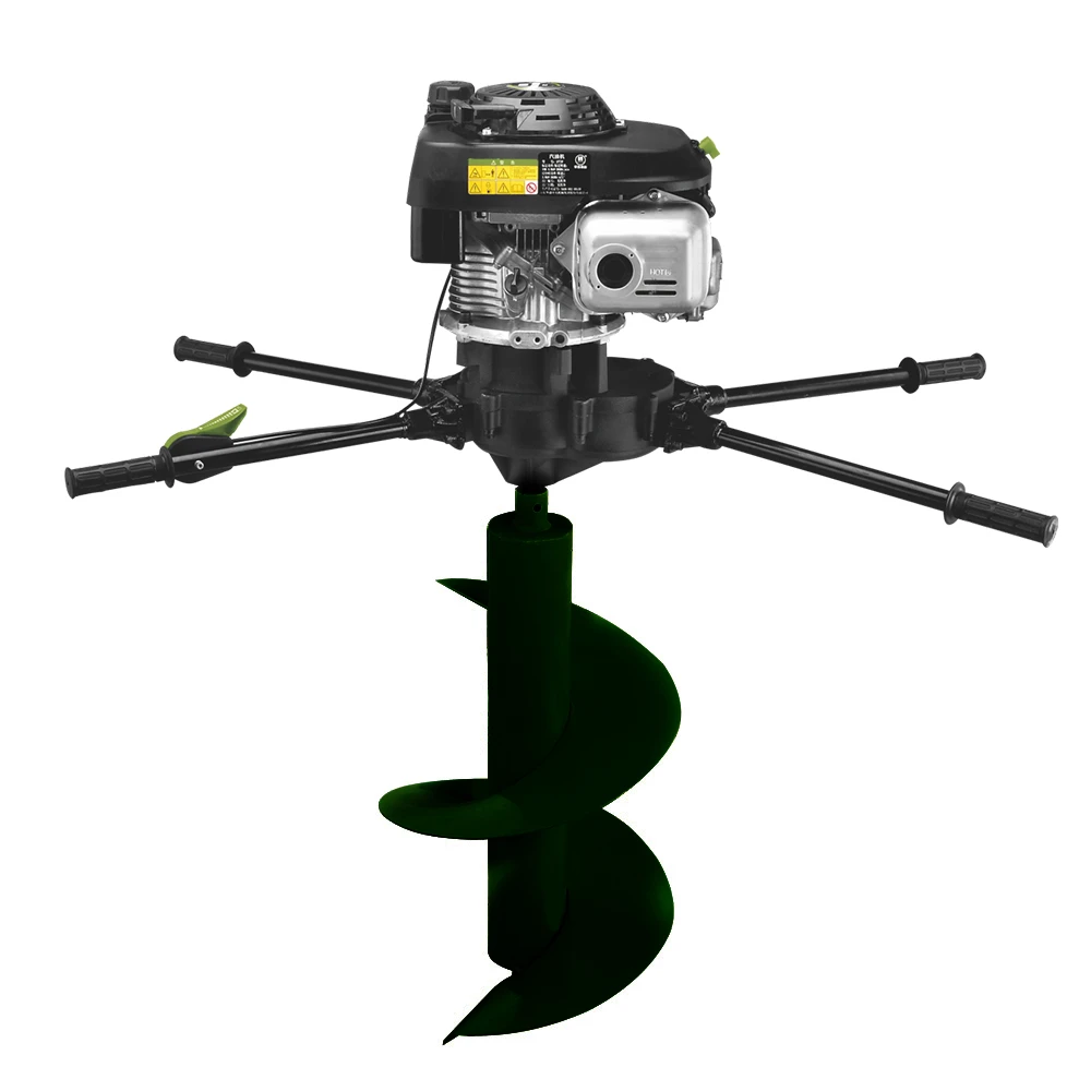 High-Power 3.8kw Industrial Earth Auger 196cc Four Stroke Manufactured in China Professional Industrial Earth Auger