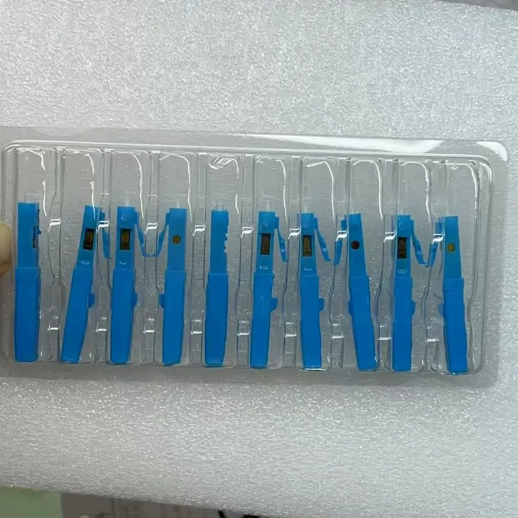 100pcs/lot LC UPC Fast Connector single-mode fiber optic quick connector LC Embedded type FTTH Fiber Optic Fast Connector