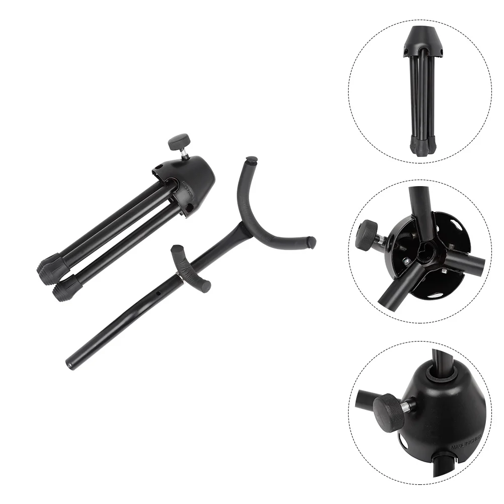

1Pcs Saxophone Stand Black Premium Foldable Bracket Sturdy Telescopic Support for Saxophone Ergonomic Compact Storage Friendly