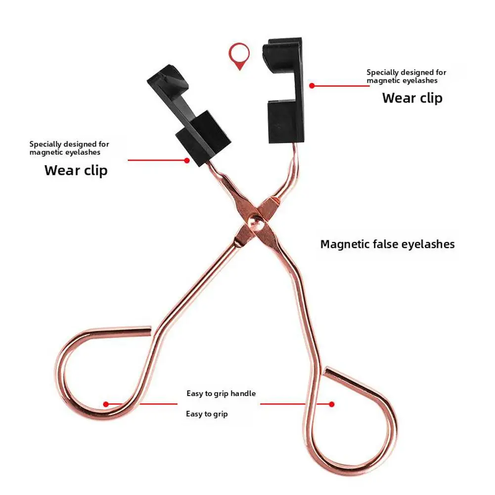 1PC Magnetic Eyelash Curler เครื่องมือขนตา Magnetic Lashes คลิป False Magnetic Eyelash Applicator