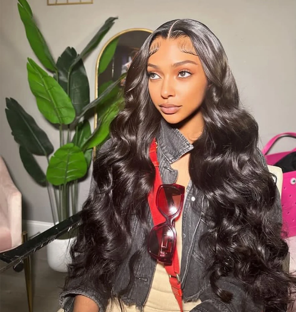 

Transparent HD 13x4 Lace Front Human Hair Wig 30 40 Inch Body Wave 13x6 Lace Frontal Wigs Brazilian Pre Plucked For Women