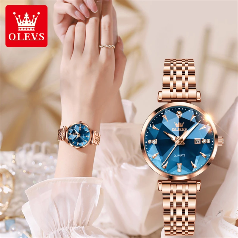 

OLEVS 5536 Fashion Elegant Fancy Famous Designer Waterproof Stainless Steel Female Wrist Luxury Brand Ladies Quartz Women Watch