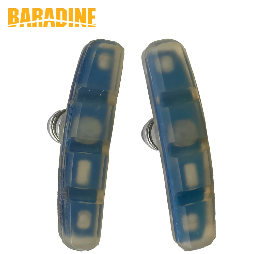 Baradine 948V MTB Road Bike V-brake Shoes Transparent 60mm Bike Pads Bicycle Brake Blocks Bicycle Accessories