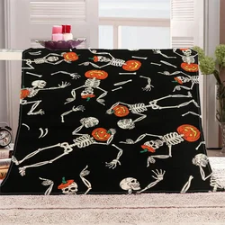 Sofa Blankets for Decorative Sofa Halloween Kawaii Blanket Bed Luxury Bedding Cobija Cute Throw Blanket King Size Fluffy Plaid