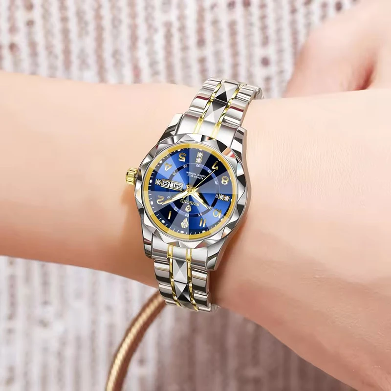 Woman's Watch Fashion Trend Night Light Waterproof Calendar Steel Strip High end Business Leisure Quartz Watch watches for woman