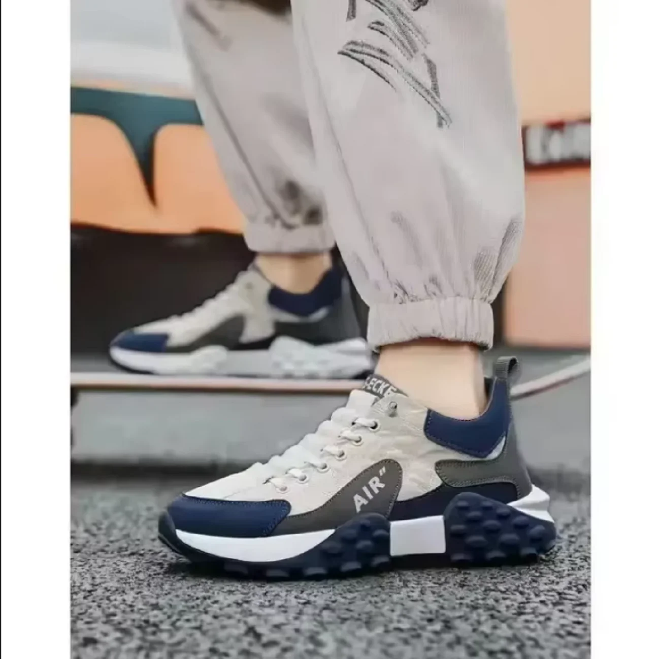 *2025 Fashion Men's Casual and Running Sneakers/Thick Bottom Casual Sports Shoes image 4