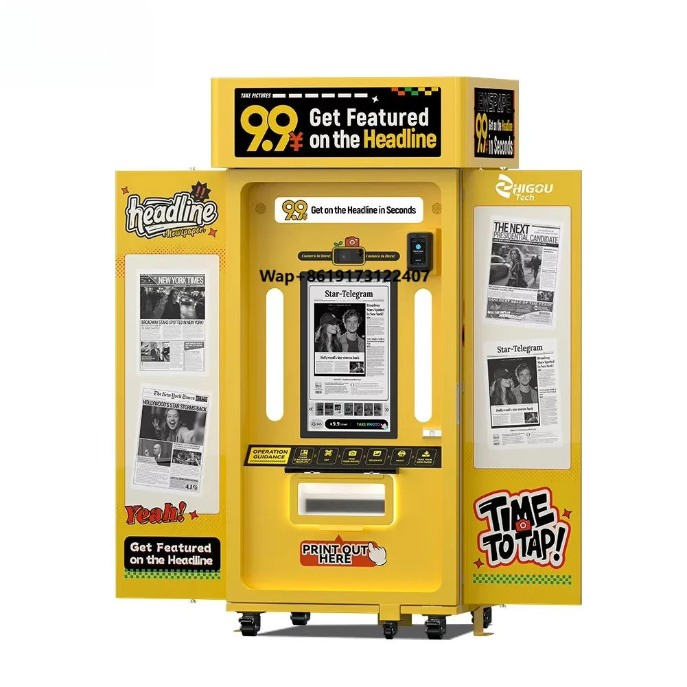Zhi GouTechnology Selfie Station Photo Booth Retro Smart Automatic Wi-Fi/Bluetooth Instant Print Metal 1-3 People
