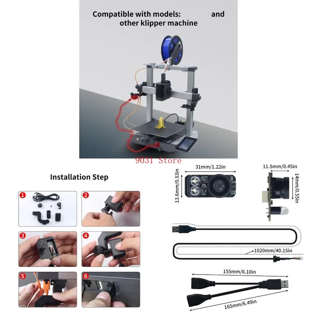 

-принтер камера мгновенно настройки с прозрачным мониторингом печати для K3C K3C