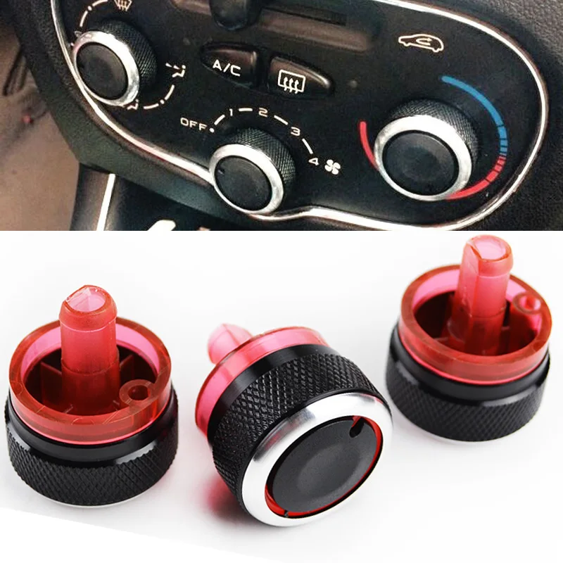 Lèvent de commande de climatisation et de chauffage AC, boutons de commutation, cadrans, pour KIT 206, 206 + 207, pour les cristaux en C2, Xsara, Picasso, offense, 3 pièces