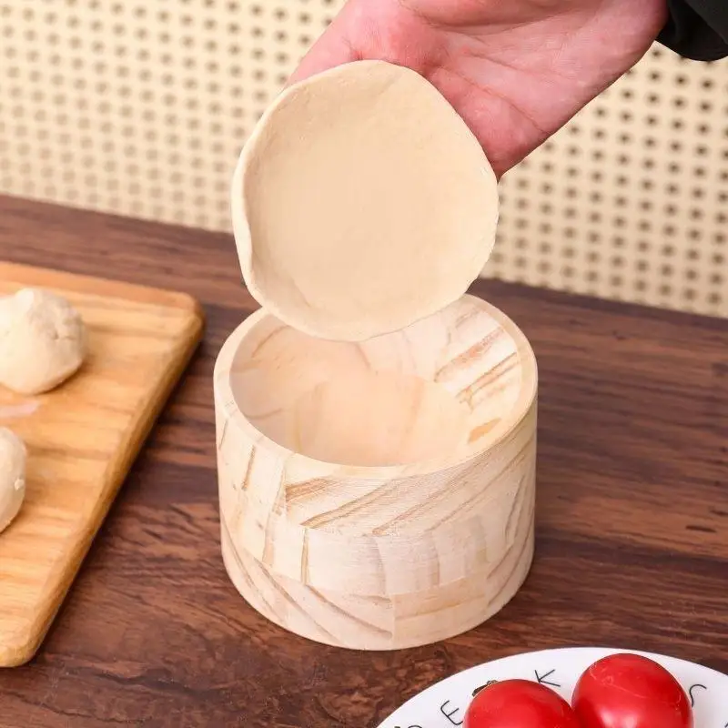 Wood Dumpling Maker Press Tool Wood Mold And Ball Manual Dough Skin Presser Hand Pie Rolling Tool Quick Dumpling Wrapper Maker