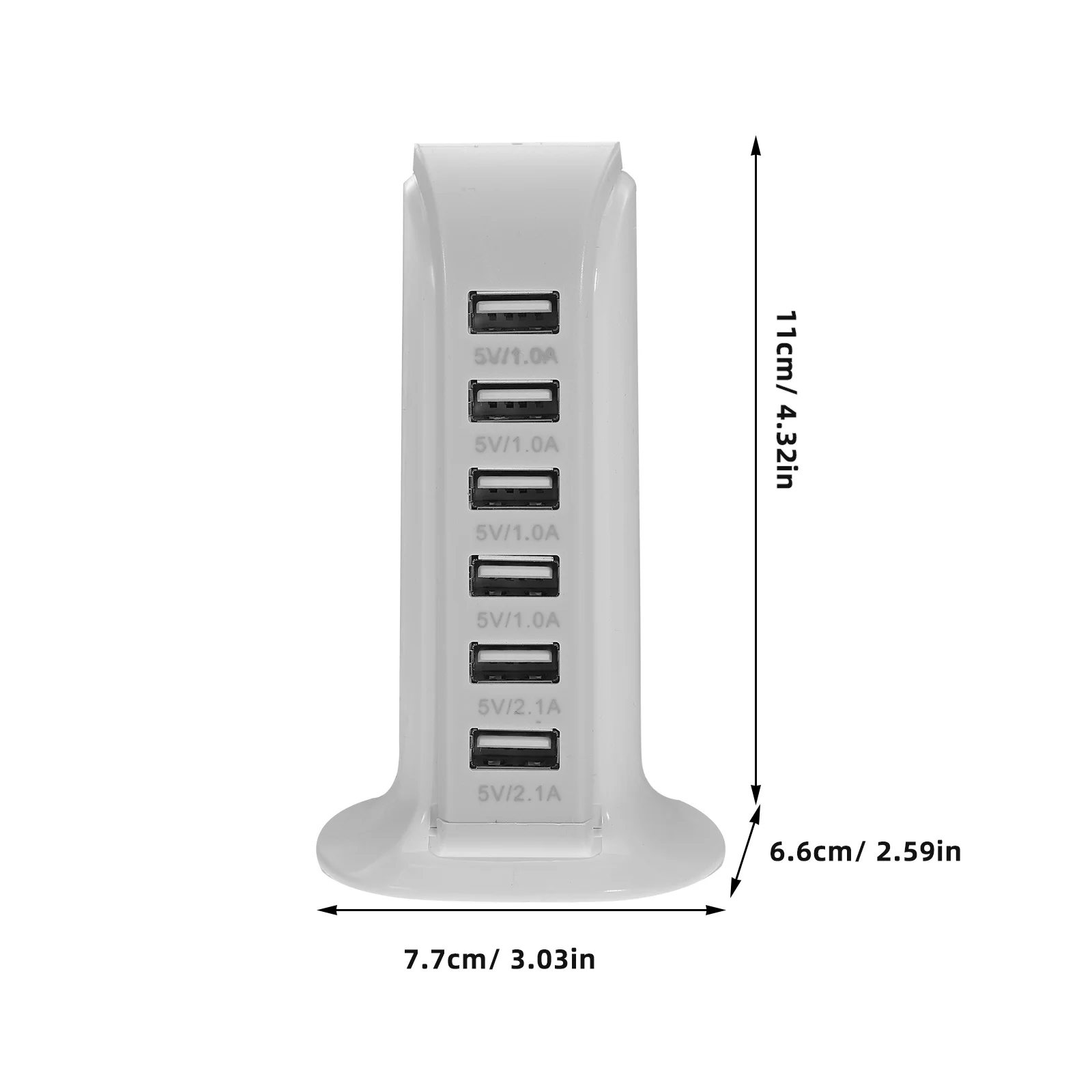 Rosy 30W Multi 6 Port USB 6A Rapid Charging Station Desktop Original US Plug Port