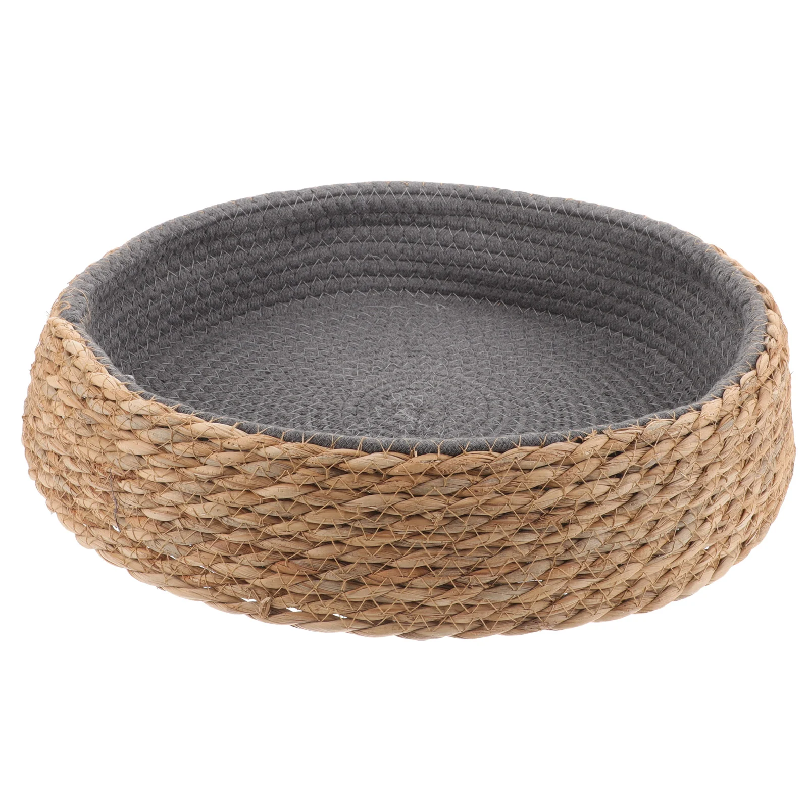 

Woven Round Cat Dog Sleeping Bed Home Natural Woven Kennel Dog Sleeping Nest Mat aesthetic dog bed wicker dog bed