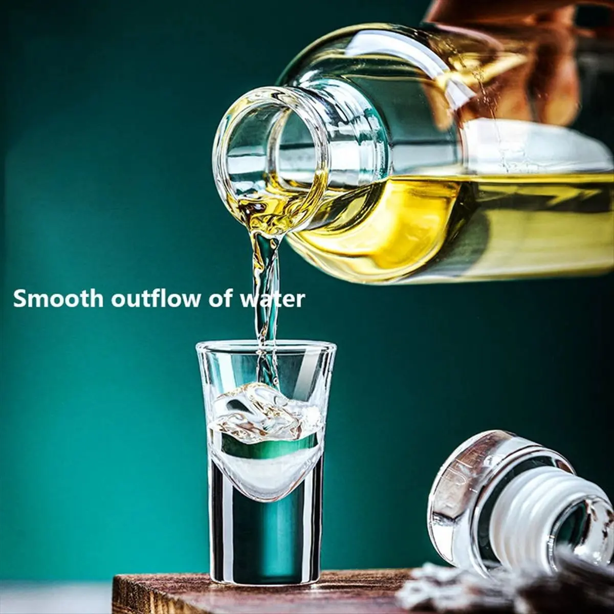Okay 1000ml Glass Sport Water Bottle with Time Scale Portable Water Container Sealed Brewing Wine Bottle Water Bottle - view 5