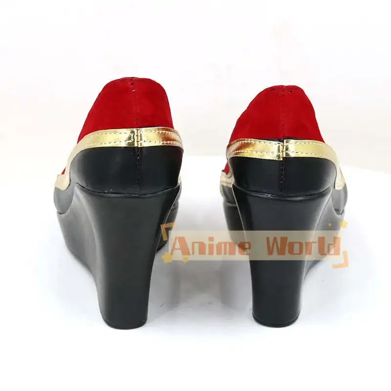 Gioco Ahri Scarpe Cosplay Stivali di Carnevale di Halloween Realizzati su misura