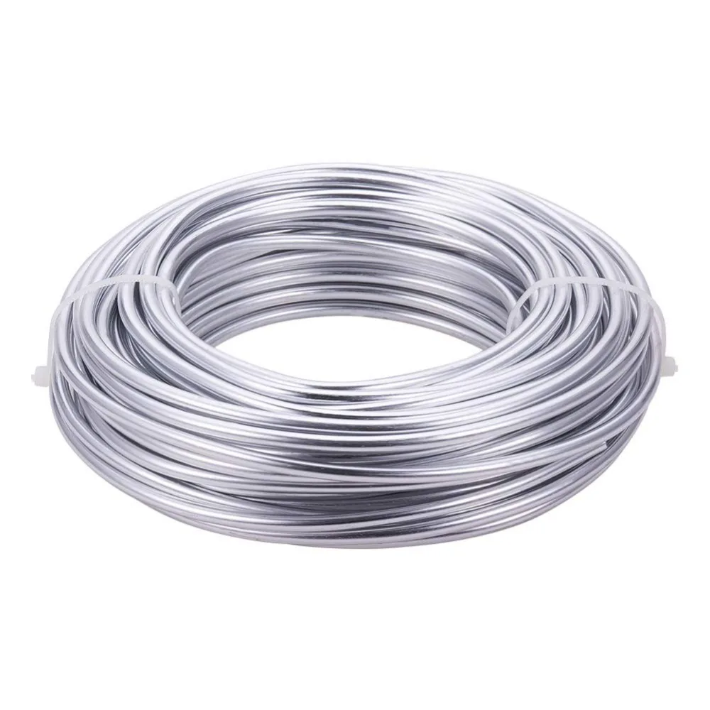 52 Feet 6 Gauge Silver Aluminum Wire Bendable Metal Sculpting Wire for Bonsai Trees Floral Skeleton Making Home Decors