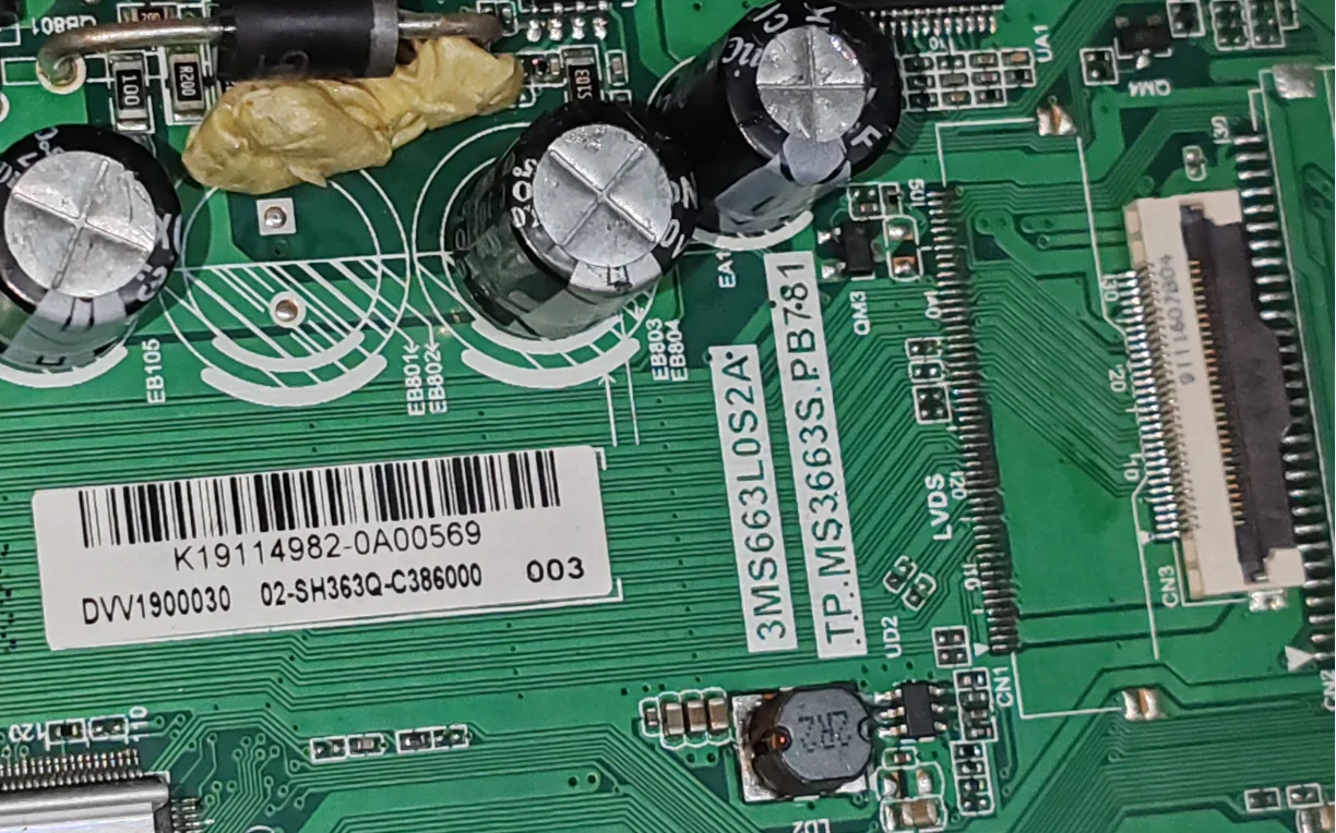 TP.MS3663S.PB781 3MS663L0S2A اللوحة الأم للتلفزيون ثلاثة في واحد انتبه إلى واجهات كابل الشاشة المختلفة