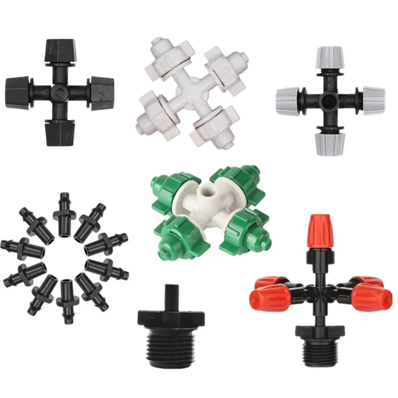 360 Degree Rotary Micro Nozzle Anti Mosquito Rotating Sprinkler Garden Greenhouse Irrigation Atomizing Cooling Watering Sprayer
