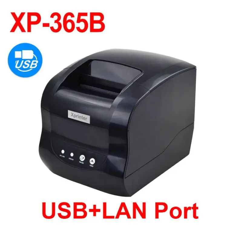 Xprinter XP-365B Impressora Térmica, 20-80mm, Preço