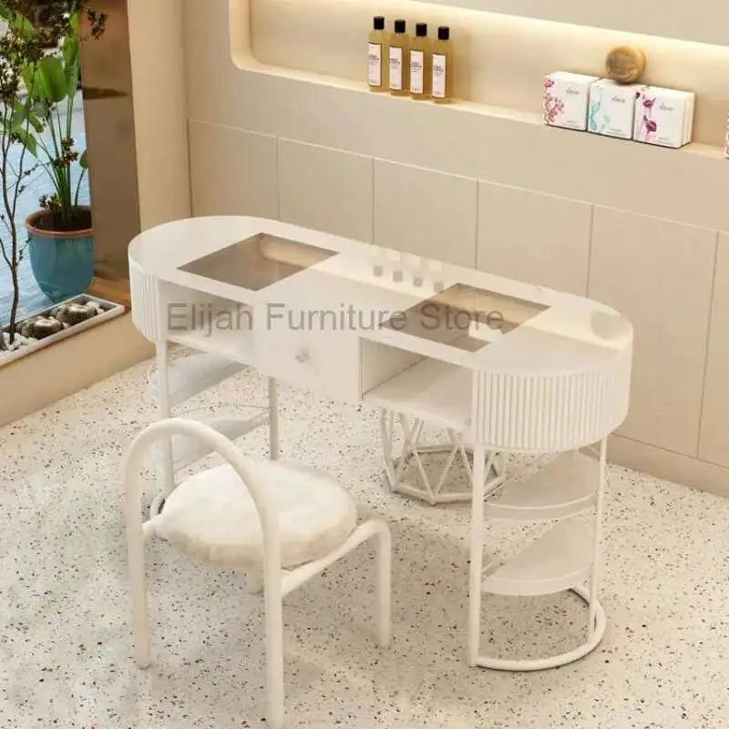 

exquisite Beauty Manicure Table Women Drawer Nail Prosthetic Manicure Table Nail Prosthetic Office Schmincktisch Salon Furniture