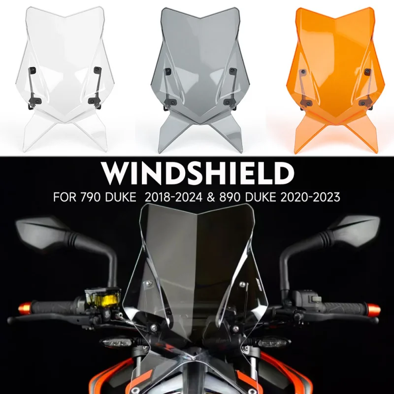 

Для KTM 790 Duke 18-24 890 Duke 890 Duke 20-23 лобовое стекло мотоцикла, защита ветрового стекла, дефлектор, защита