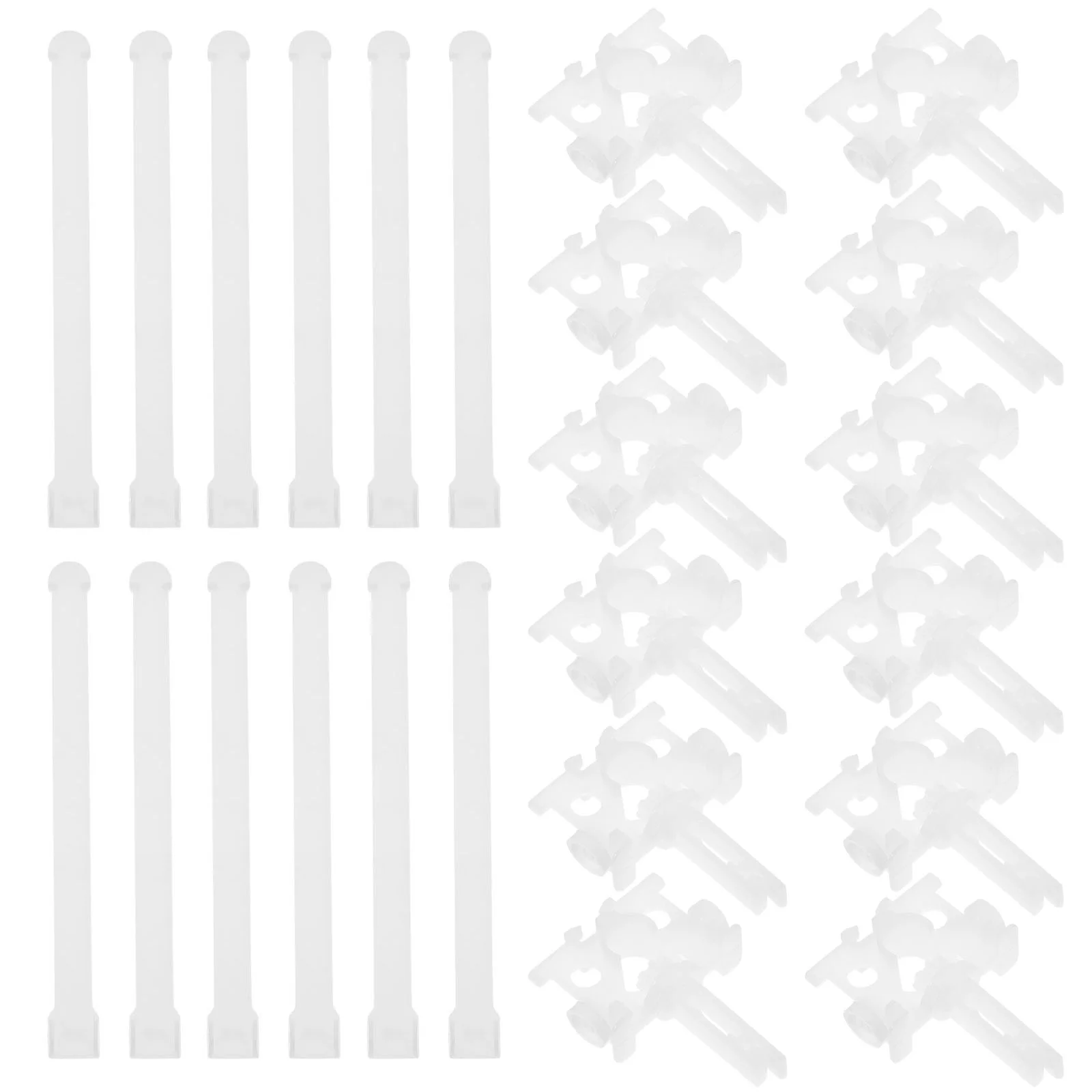 

12 Sets Drapery Accessories Curtain Pulley Vertical Blind Replacement Wear Parts Slats Plastic