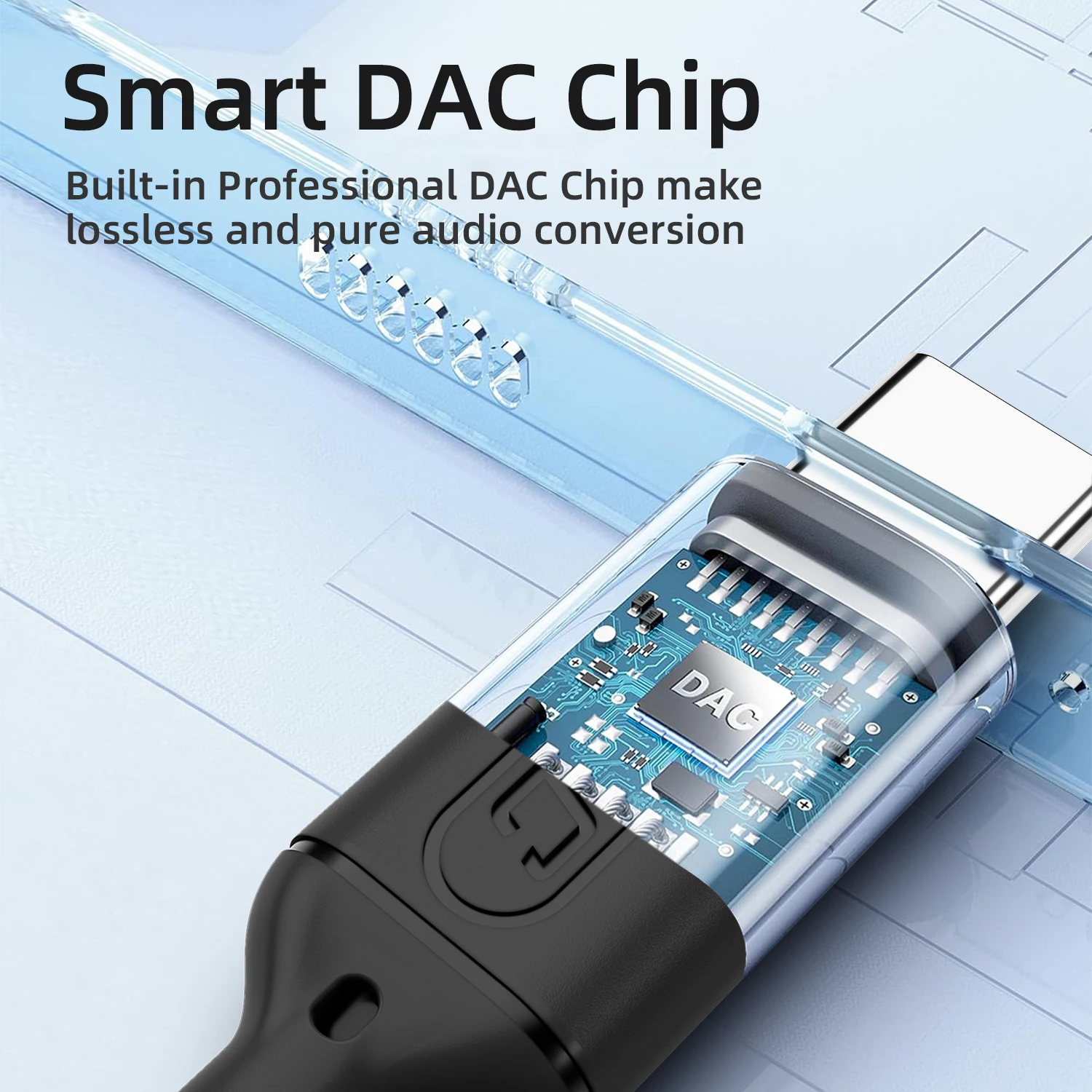 Hifi Audio Usb c إلى 3.5 ملم مهايئ الرافعة DAC لهاتف iPhone 15 Pro Max، Samsung S24 Ultra، Google Pixel 8 9 Pro Type C AUX Converter