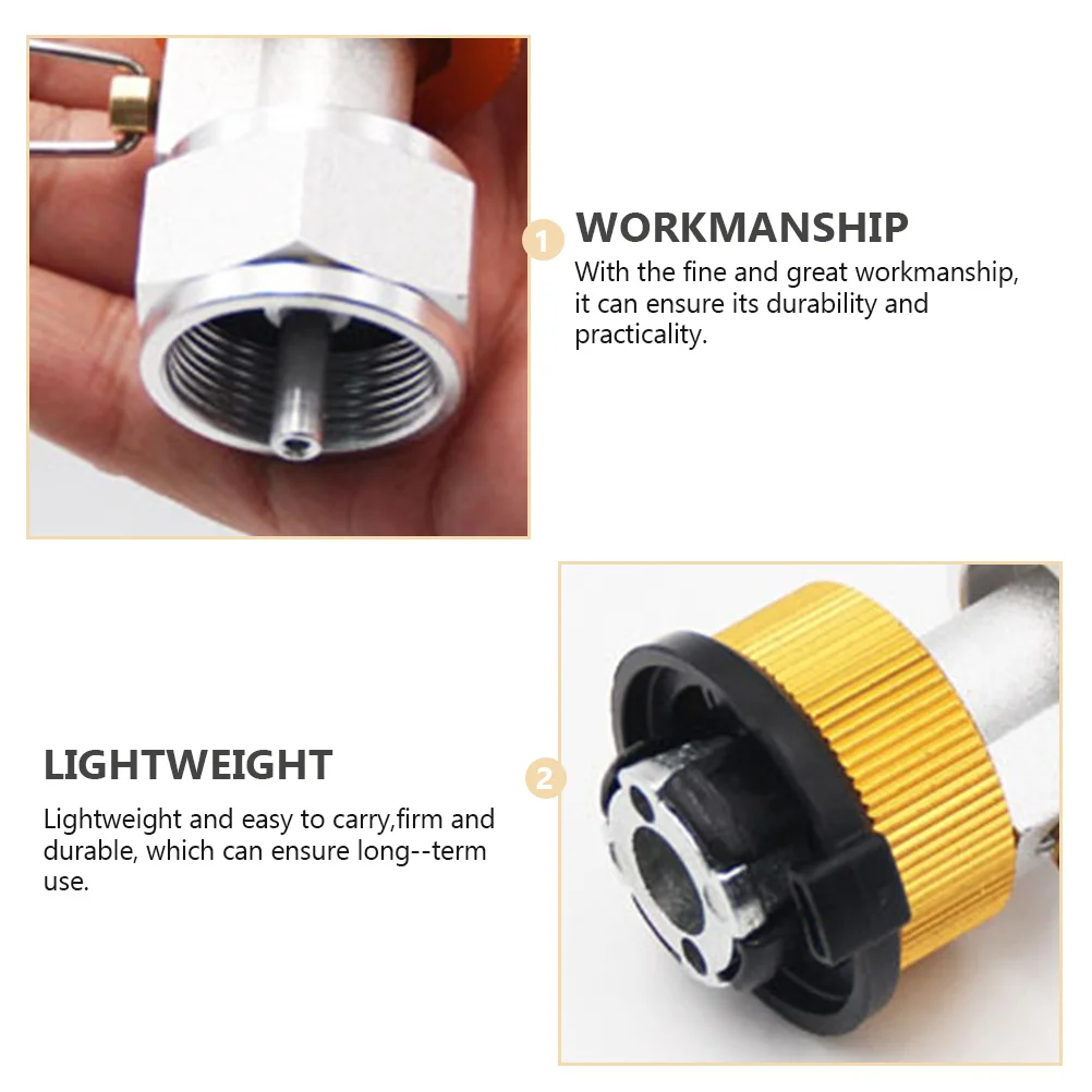 

Dual Metal Propane Adapter Interactive Gas Charging Valves Universal Propane Tank Filling Refill Adapter Durable Corrosion