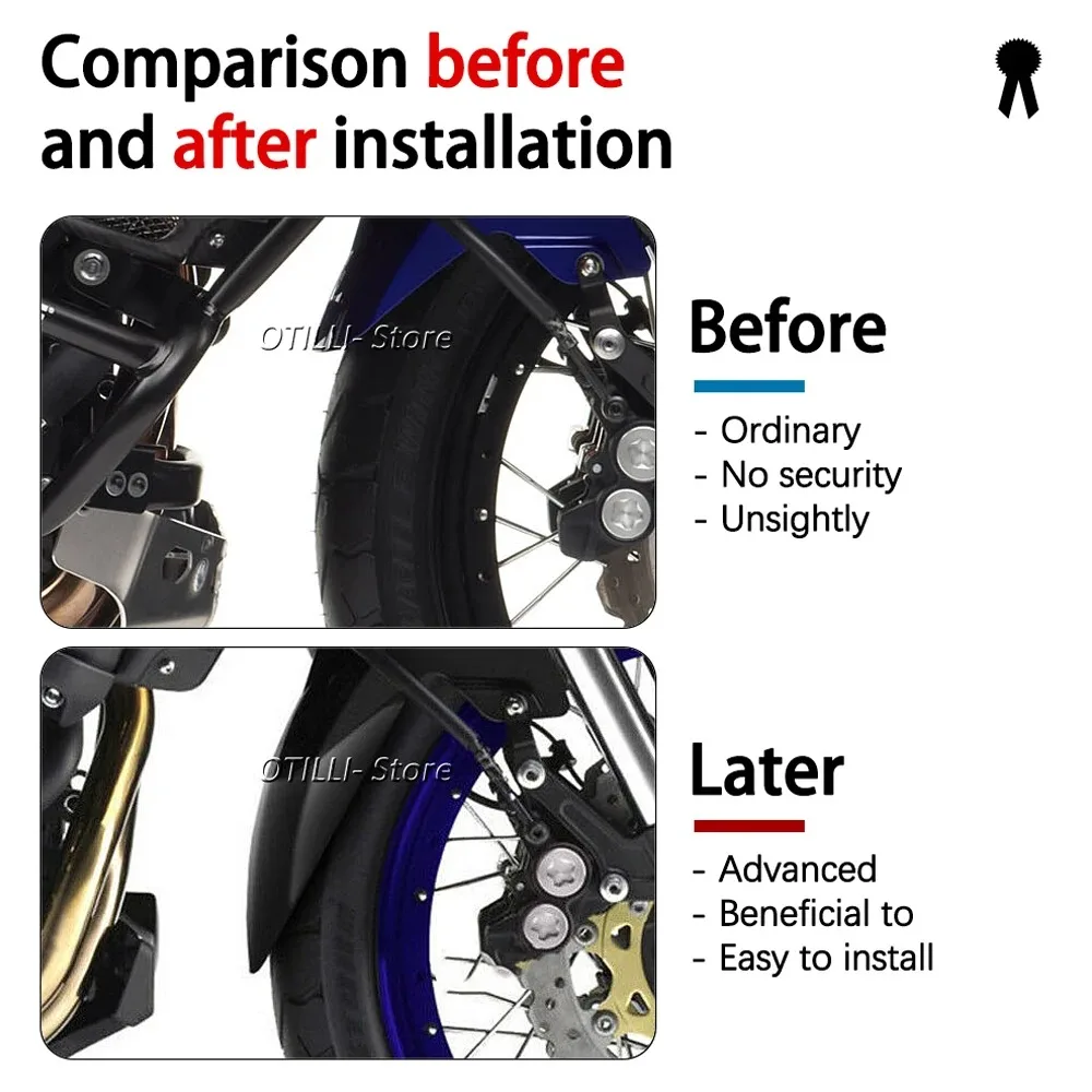 واقي الطين الأمامي للدراجة النارية تمديد موسع خلفي لياماها XT1200Z XT 1200 Z Super Tenere 1200 2010-2021 2020 2019 2018
