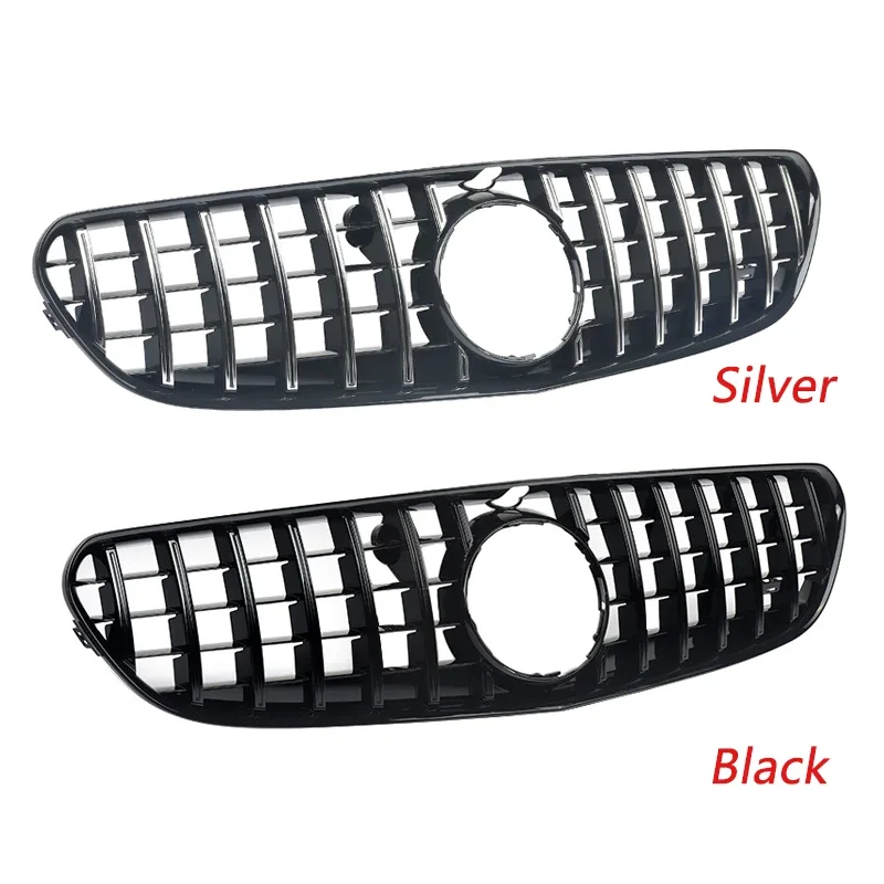 For Mercedes Benz S-Class W217 C217 2015 2016 2017  Middle Grille Car Styling ABS Vertical Bar S63 S65 Auto Bumber GT Grill