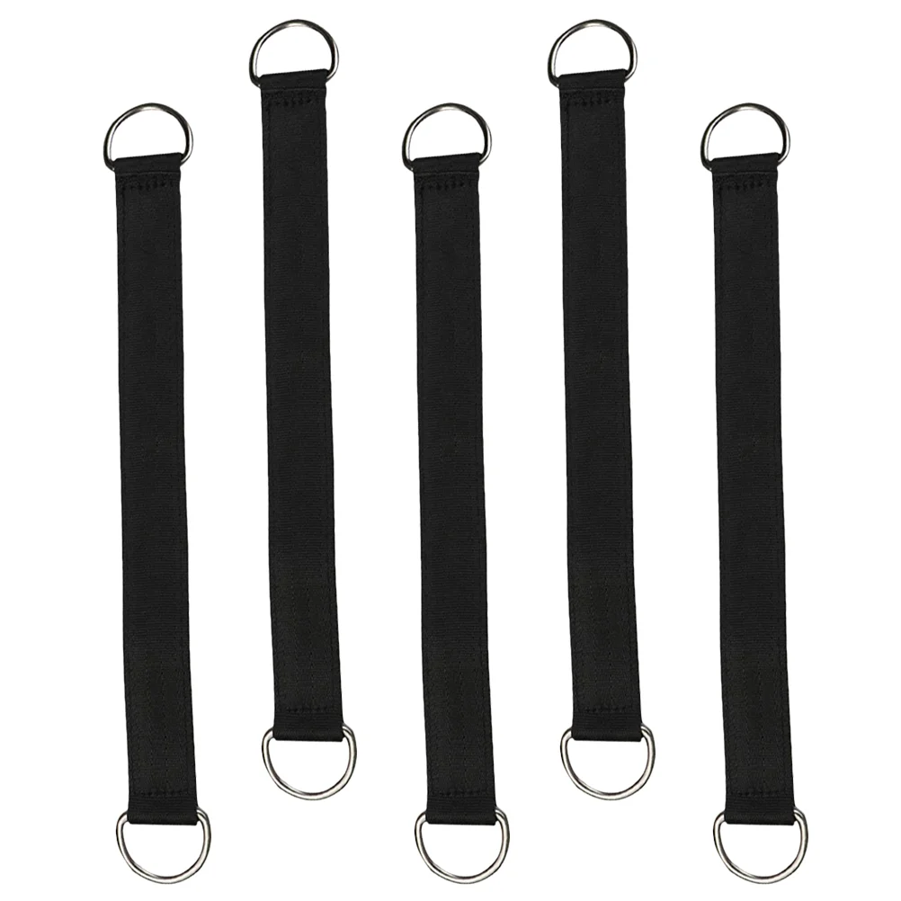 5 Pcs Swing Connection Belt Lanyard Hook Tree Strap Hanging Kit Hammock up Stainless Steel Polyester Rope Limb Straps