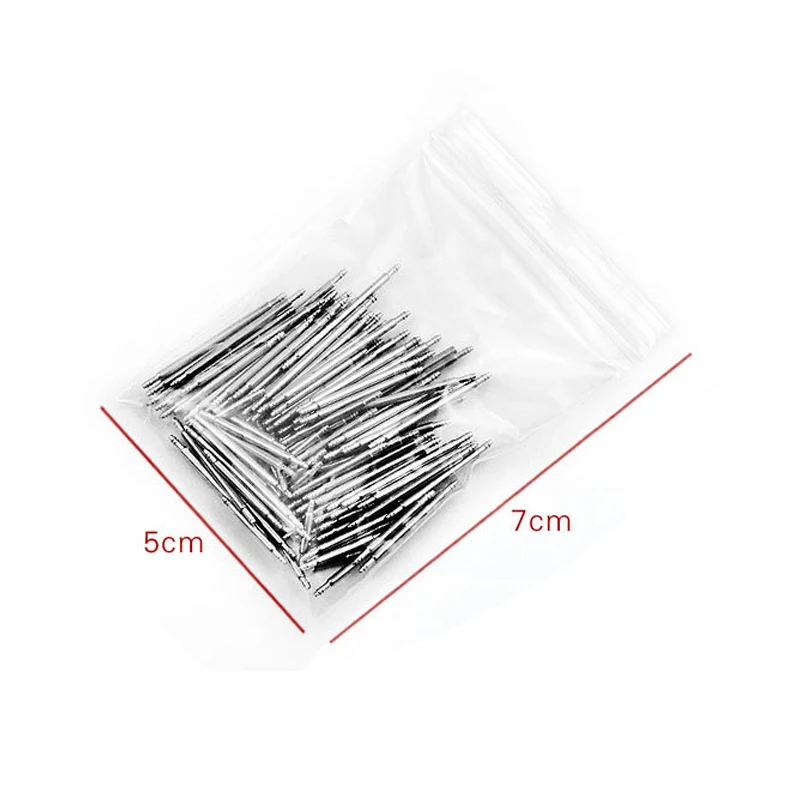 108Pcs/Bag Watch Accessories Watchband Stainless Steel Metal Spring Bars 8mm - 25mm Strap Belt Repair Watch Spring Bar Tools