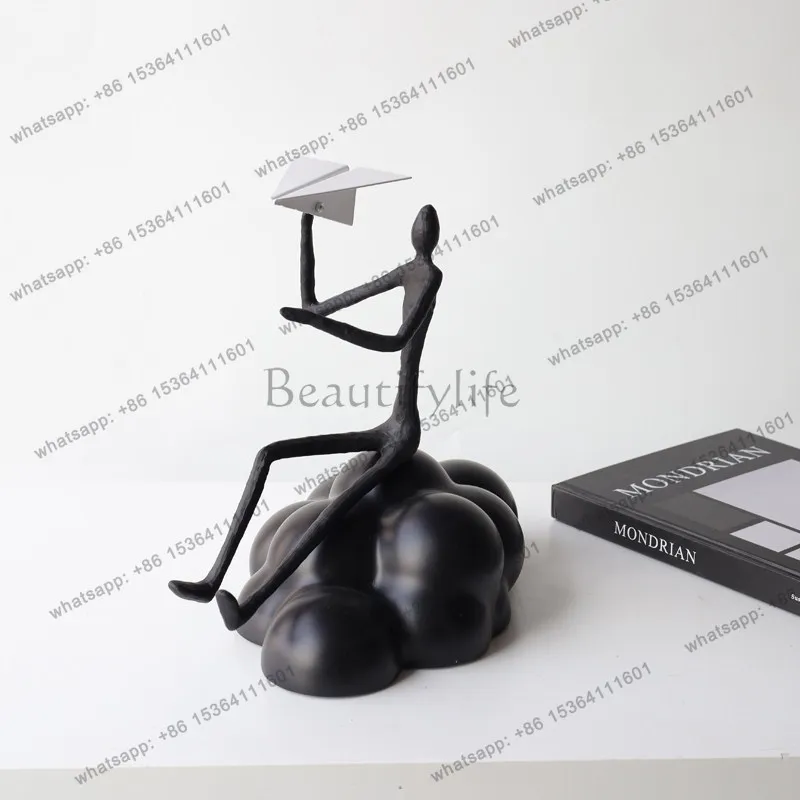 

Modern Abstract Sculpture Figure Ornament Porch Home Art