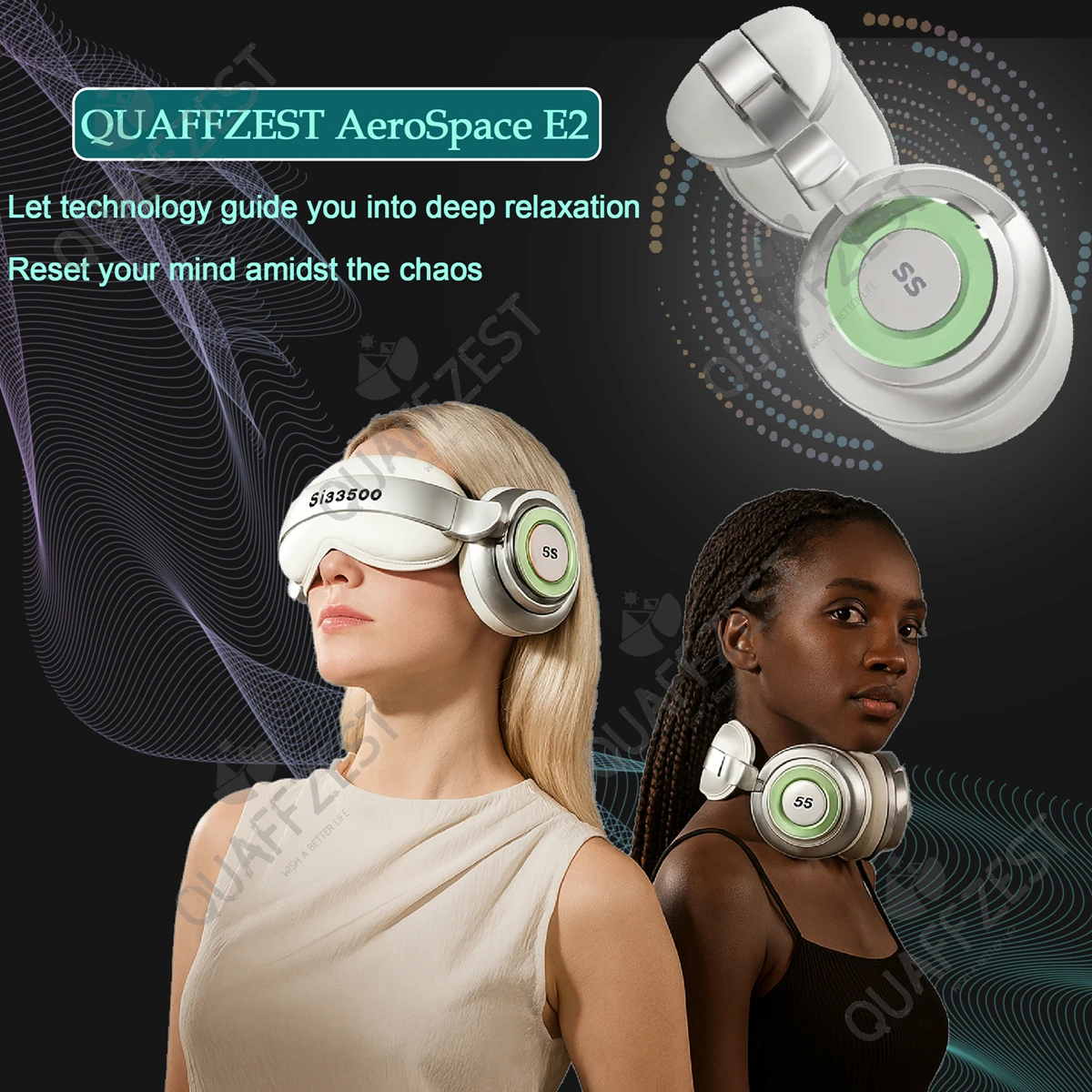 

SiaaSoo Smart Portable Vibration Eye Massager Airbag Compress Eye Care Tool Bluetooth Music Eye Massage Eye Relax Fatigue Sleepp