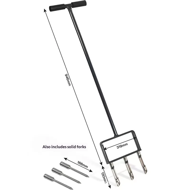 

Multi Function Lawn Aerator Manual Grass Plug Corer For Soil Loosening Thatch Reduction Garden Tool
