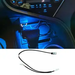 12V Car Water Cup Storage Box Ambient Light Lamp Fit For Toyota Camry 2018 2019 2020 2021 2022 2023 Ice Blue