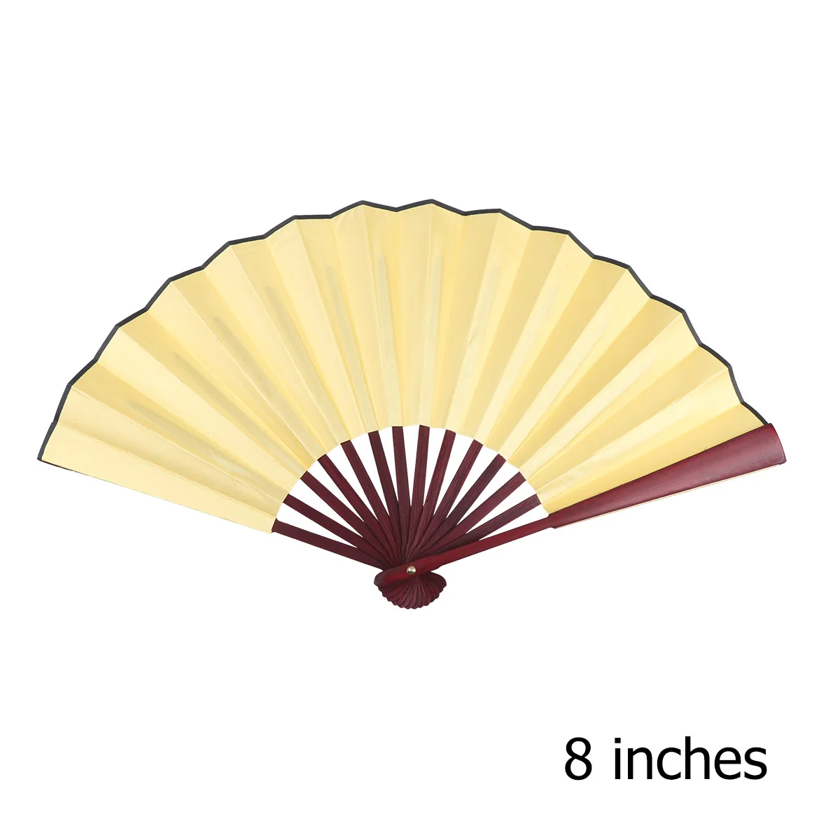 Éventails portables pliables de Style chinois pour femmes, 2 pièces, tissu vierge, refroidissement portatif, décor de mariage, cadeaux spéciaux