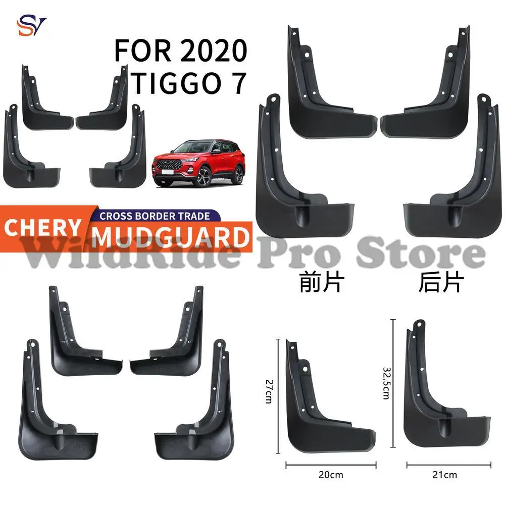 

Front & Rear Mud Flaps for 2020-2024 Chery Tiggo 7 Plus Easy Installation Car Wheel Fenders Waterproof Protection Auto Mudguards
