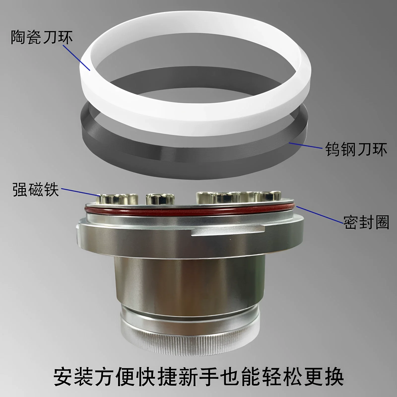 Sealed Ceramic Lined Ink Cup Anti-Leak Ink Tank For Industrial Pad Tampo Printing Machine Replacement Parts