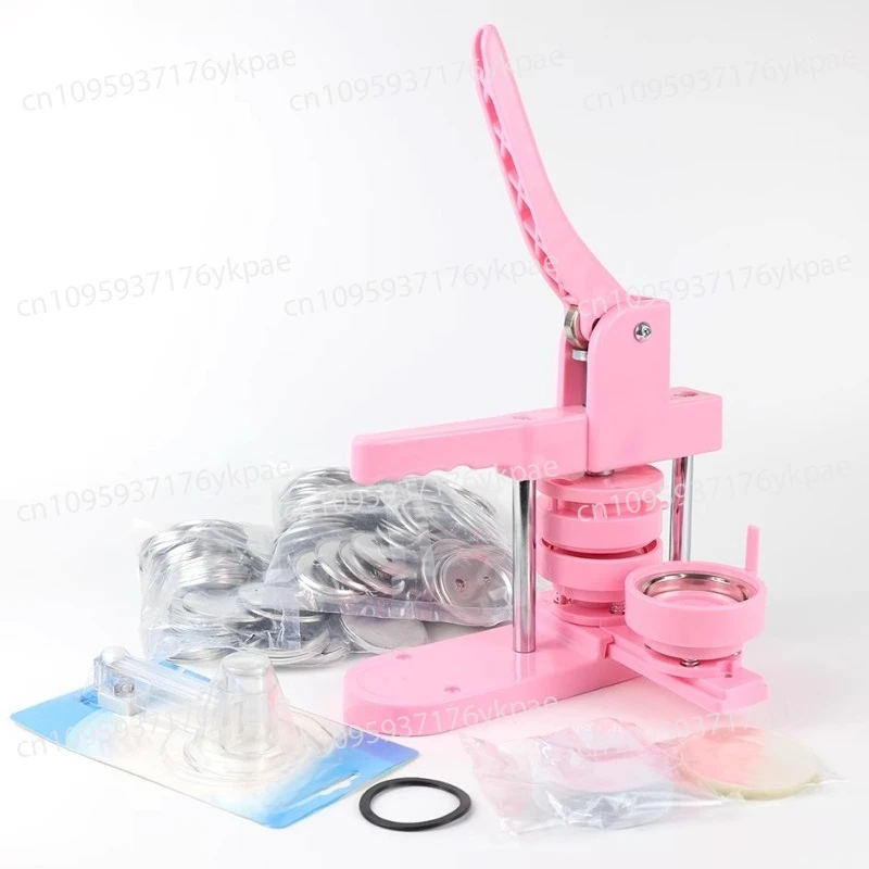 Square Badge Maker  Plastic Badge Machine 58mm Iron Base Material 100