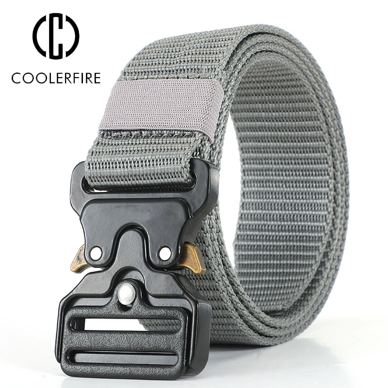 

Man Belt Nylon Webbing Army Waist Fabric Tactical Military High Quality Casual Canvas Belt Fashion Jeans Student Belt StrapHB075